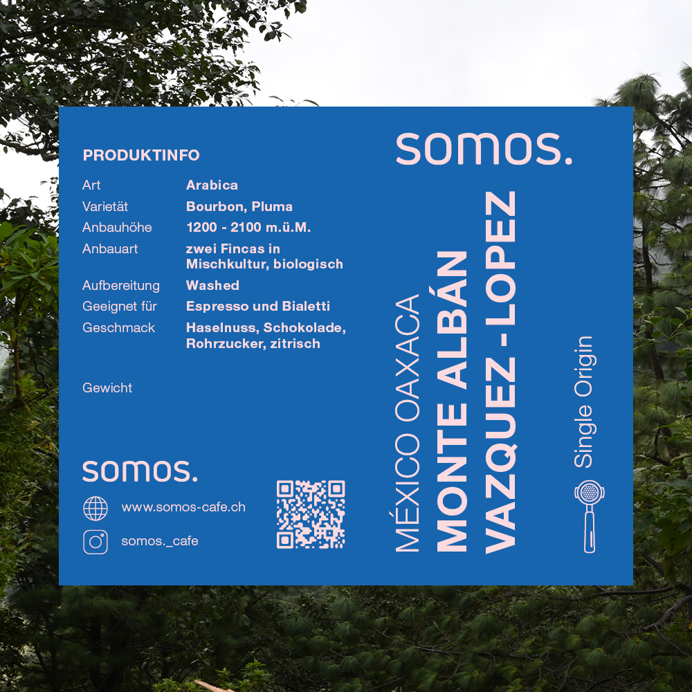 Specialty Coffee aus México Oaxaca in Basel von somos café geröstet