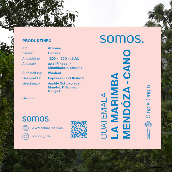 Single Origin Espresso La Marimba aus Huehuetenango, Guatemala – Bio, Caturra, washed, geröstet von somos. café Basel